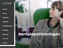 Tablet Screenshot of narkolepsiforeningen.se